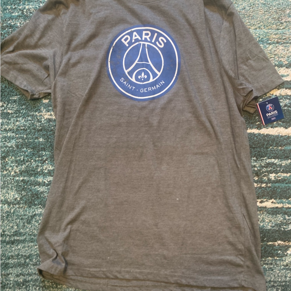 Men's Short Sleeve Logo T‑Shirt - Gray/Blue
